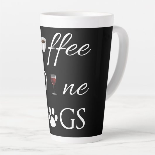 Kaffeehunde Hunde Latte Tasse (Rechte Ecke)