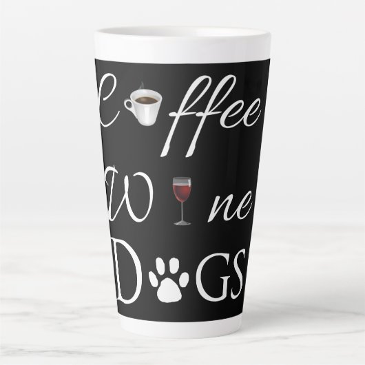 Kaffeehunde Hunde Latte Tasse (Vorderseite)