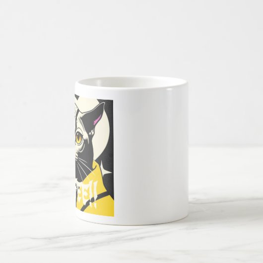 Kaffeekaffee Tasse mit Katz in einem Gewand (Mittel)