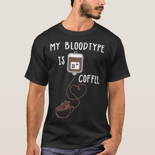 Kaffeekaffeemänner witzig T-Shirt (Vorderseite)