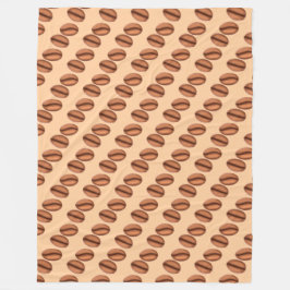 Kaffeekaffinen-Bohnen Fleecedecke