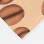 Kaffeekaffinen-Bohnen Fleecedecke (Ecke)