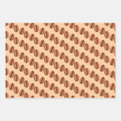 Kaffeekaffinen-Bohnen Geschenkpapier Set (Vorderseite 2)