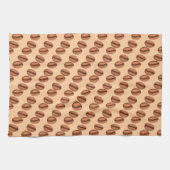 Kaffeekaffinen-Bohnen Geschirrtuch (Horizontal)