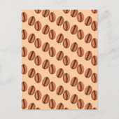 Kaffeekaffinen-Bohnen Postkarte (Vorderseite)