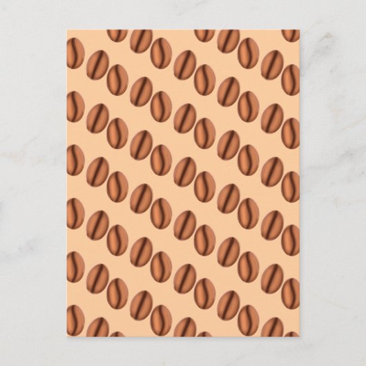 Kaffeekaffinen-Bohnen Postkarte (Vorderseite)