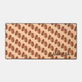 Kaffeekaffinen-Bohnen Schreibtischunterlage (Vorderseite)