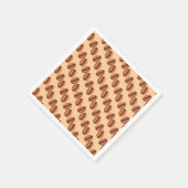 Kaffeekaffinen-Bohnen Serviette (Ecke)