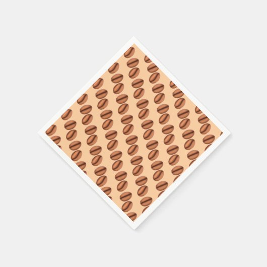Kaffeekaffinen-Bohnen Serviette (Ecke)