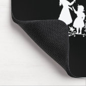 Kaffeekalme Silhouette Kunst Mousepad (Ecke)