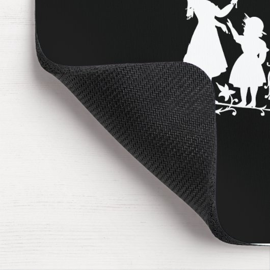 Kaffeekalme Silhouette Kunst Mousepad (Ecke)