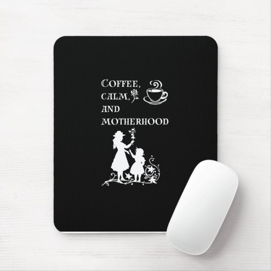 Kaffeekalme Silhouette Kunst Mousepad (Mit Mouse)