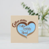 Kaffeekameraden Karte (Stehend Vorderseite)