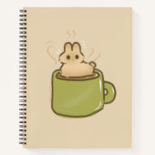 Kaffeekaninchen  notizblock (Vorderseite)