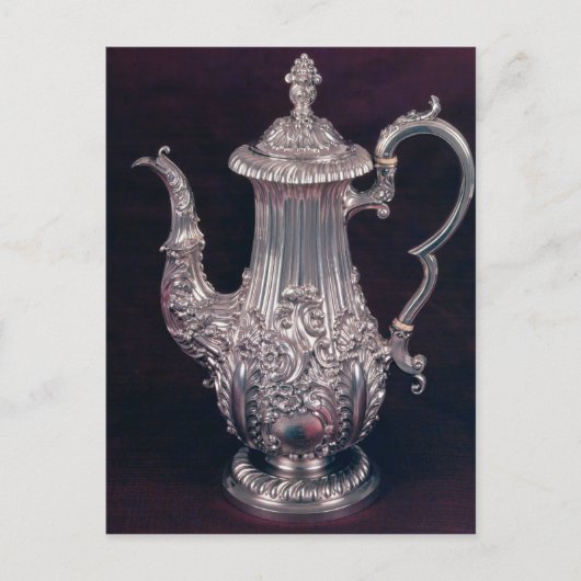 Kaffeekanne durch John Watson, Sheffield, 1818 Postkarte (Vorderseite)