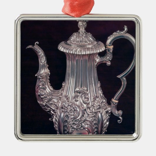 Kaffeekanne durch John Watson, Sheffield, 1818 Silbernes Ornament (Vorne)