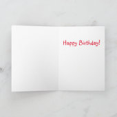 Kaffeekanne Erinnerungen & rote Tischdecke Geburts Karte (Innenseite)