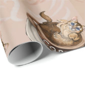 Kaffeekanne Geschenkpapier (Rolleneckpunkt)