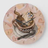 Kaffeekanne Große Wanduhr (Vorderseite)