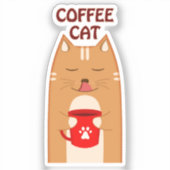 Kaffeekanne | Individuell-geschnittener Vinylaufkl Aufkleber (Vorderseite)