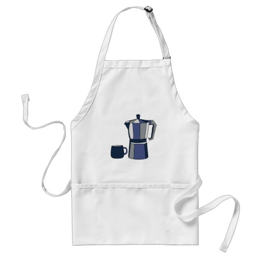 Kaffeekanne Kaffeetasse Schürze (Vorne)