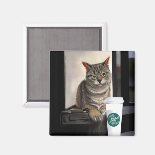 Kaffeekanne Magnet (Vorderseite/Rückseite)