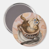 Kaffeekanne Magnet (Vorderseite/Rückseite)