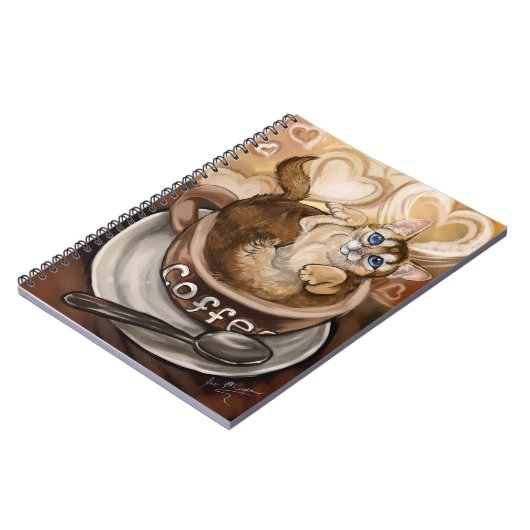 Kaffeekanne Notizblock (Linke Seite)