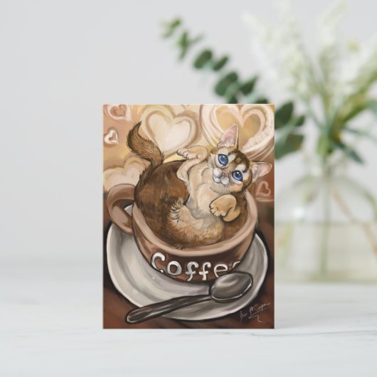 Kaffeekanne Postkarte (Stehend Vorderseite)