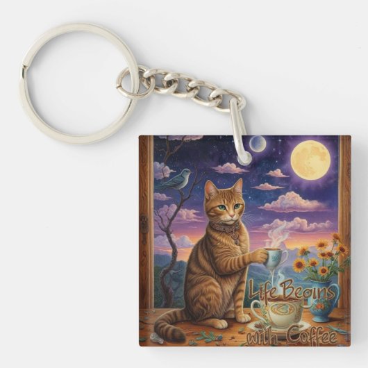 Kaffeekanne Schlüsselanhänger (Vorderseite)