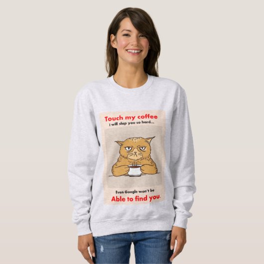 Kaffeekanne Sweatshirt (Vorne ganz)