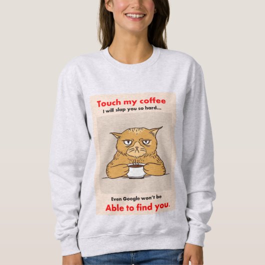 Kaffeekanne Sweatshirt (Vorderseite)