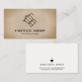 Kaffeekanne Visitenkarte (Vorne/Hinten)