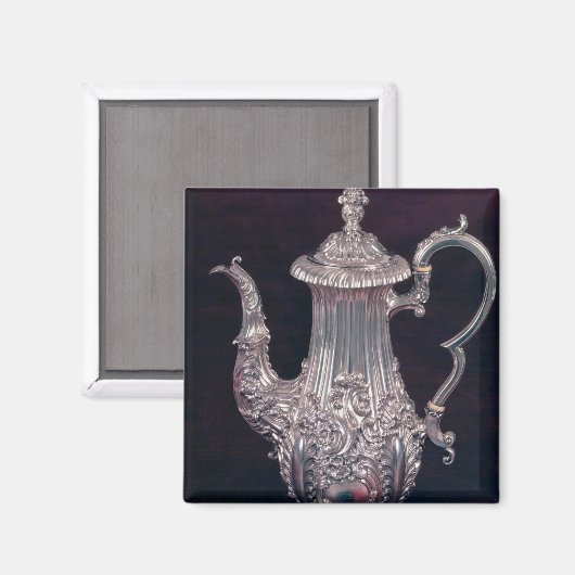 Kaffeekanne von John Watson, Sheffield, 1818 Magnet (Vorderseite/Rückseite)