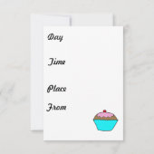 Kaffeekarte Einladung (Rückseite)