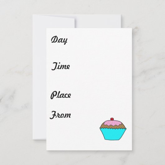 Kaffeekarte Einladung (Rückseite)