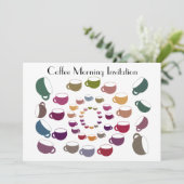 Kaffeekarte Einladung (Stehend Vorderseite)