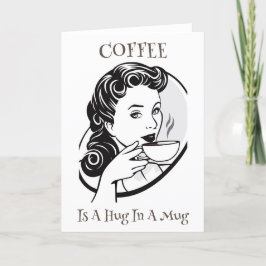Kaffeekarte Feiertagskarte