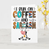 Kaffeekarte Karte (Gelbe Blume)