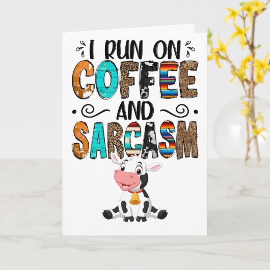 Kaffeekarte Karte (Gelbe Blume)