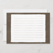 Kaffeekarte Mitteilungskarte (Rückseite)