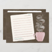 Kaffeekarte Mitteilungskarte (Vorne/Hinten)