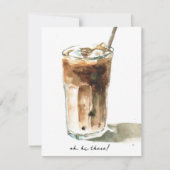 Kaffeekarte Mitteilungskarte (Vorderseite)