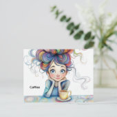 Kaffeekarte Postkarte (Stehend Vorderseite)