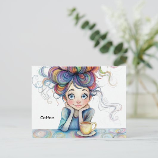 Kaffeekarte Postkarte (Stehend Vorderseite)