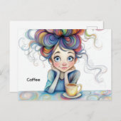 Kaffeekarte Postkarte (Vorne/Hinten)