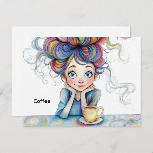 Kaffeekarte Postkarte (Vorne/Hinten)