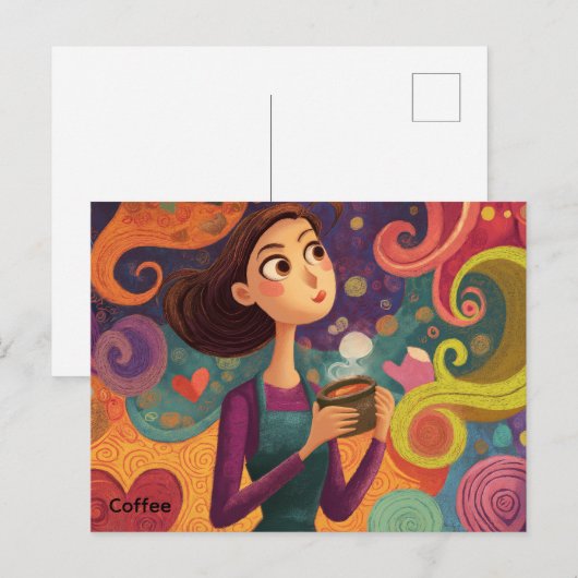 Kaffeekarte Postkarte (Vorne/Hinten)