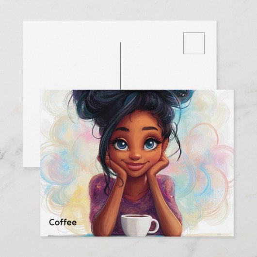 Kaffeekarte Postkarte (Vorne/Hinten)