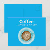 Kaffeekarte Postkarte (Vorne/Hinten)